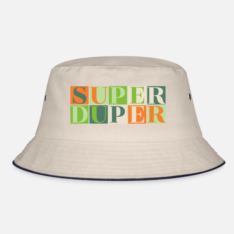 Super Duper - grün/orange Bucket Hat