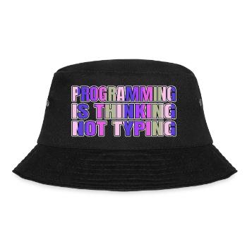 statement joke hacking computer funny quote - Bucket Hat - black - Front - Lela (165cm)