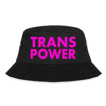 Trans power - Bucket Hat - black - Front - Lela (165cm)
