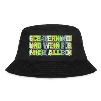 lieblingshund egalite weinschorle hundehalter tier - Bucket Hat - Schwarz - Vorne - Lela (165cm)