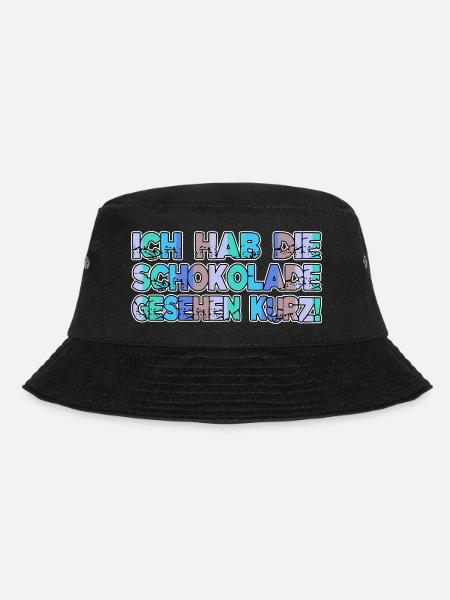 süß geburtstag cooler spruch schokolade geschenk - Bucket Hat - Schwarz