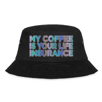 Roastedbeans Coffeebean blagues dictons tasse à café - Bob - noir - Devant - Lela (165cm)