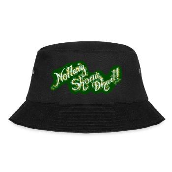 "Nollaig Shona Duit!" Frohe Weihnachten auf Irisch - Bucket Hat - Schwarz - Vorne - Lela (165cm)