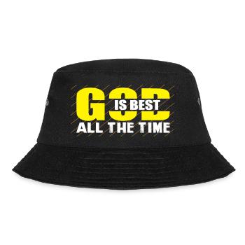 God is Best all the Time - Bucket Hat - black - Front - Lela (165cm)