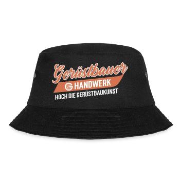 Gerüstbauer Handwerk - Bucket Hat - Schwarz - Vorne - Lela (165cm)