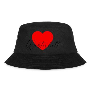 i Love Westerholt - Bucket Hat - Schwarz - Vorne - Lela (165cm)