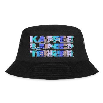 ich liebe kaffee coffeeshop bachhund hundefreund - Bucket Hat - Schwarz - Vorne - Lela (165cm)