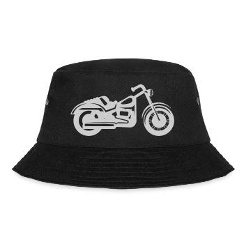 Motorrad - Bucket Hat - Schwarz - Vorne - Lela (165cm)