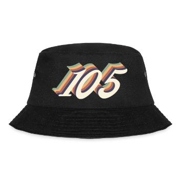 Jahrgang zum 105-jährigen Jubiläum - Bucket Hat - Schwarz - Vorne - Lela (165cm)