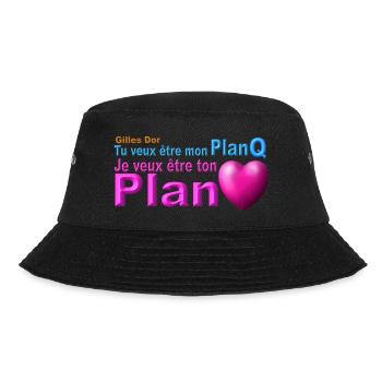 produit tu veux être mon plan Q ton plan coeur - Bob - noir - Devant - Lela (165cm)
