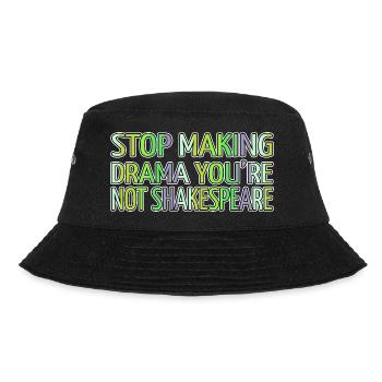 movies gift feminine book worm funny quote bday - Bucket Hat - black - Front - Lela (165cm)