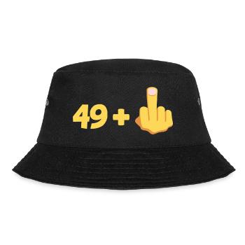Zum 50-jährigen Jubiläum, zum 50. Geburtstag - Bucket Hat - Schwarz - Vorne - Lela (165cm)