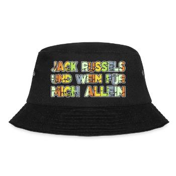 humor lieblingshund haustier weißwein terrier - Bucket Hat - Schwarz - Vorne - Lela (165cm)
