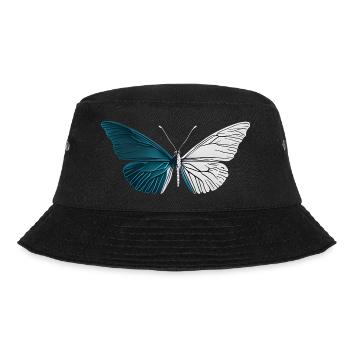 Minimalist Butterfly - Bucket Hat - black - Front - Lela (165cm)