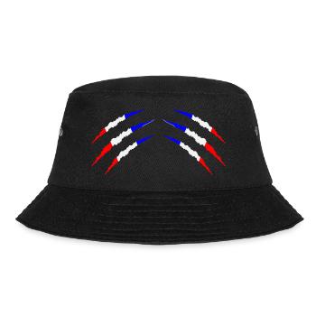 krallen frankreich 2 - Bucket Hat - Schwarz - Vorne - Lela (165cm)