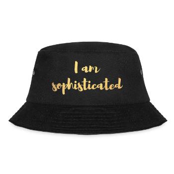sophisticated gold extraordinary, luxury, exclusive - Bucket Hat - black - Front - Lela (165cm)