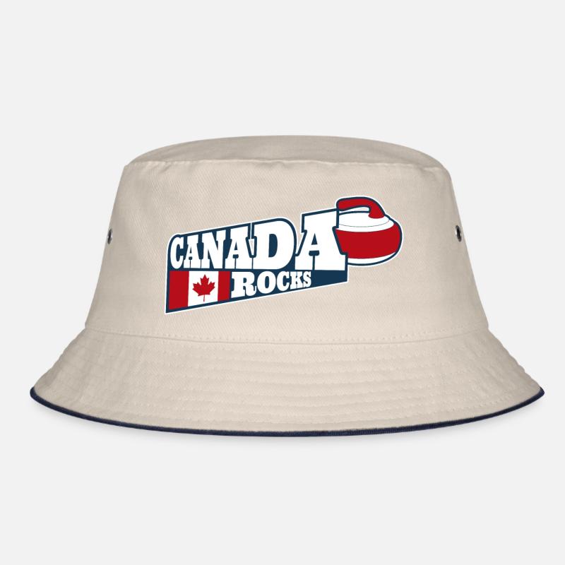 Canada Rocks Curling Stone Curler Drapeau canadien Bob
