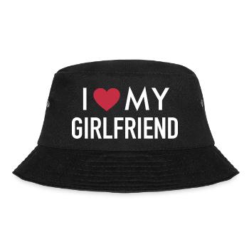 I Love My Girlfriend - Bucket Hat - black - Front - Lela (165cm)