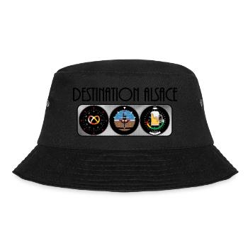 Destination Alsace BCB #tshirtalsace - Bucket Hat - black - Front - Lela (165cm)