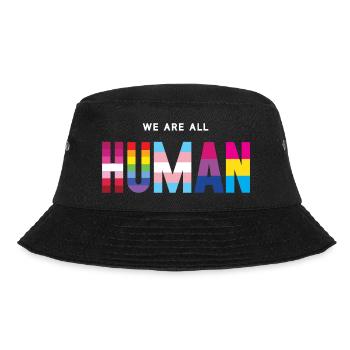 Pride Month LGBT - We Are All Human - Bucket Hat - black - Front - Lela (165cm)