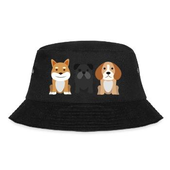 Dogs - Bucket Hat - Schwarz - Vorne - Lela (165cm)