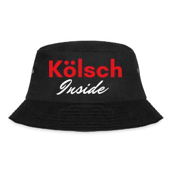 Kölsch inside - Bucket Hat - Schwarz - Vorne - Lela (165cm)