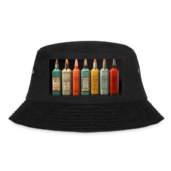 Vintage Blechosen - Bucket Hat - Schwarz - Vorne - Lela (165cm)