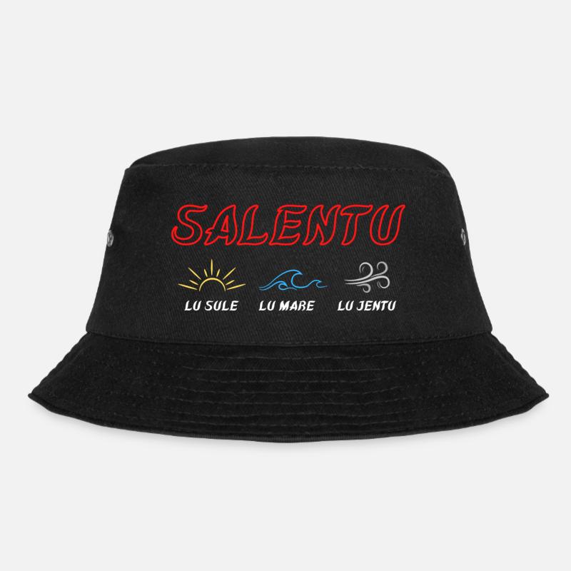 Salento 🩶💙💛 - Italien - Bucket Hat - Schwarz