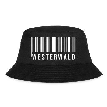 Westerwald Strichcode - Bucket Hat - Schwarz - Vorne - Lela (165cm)