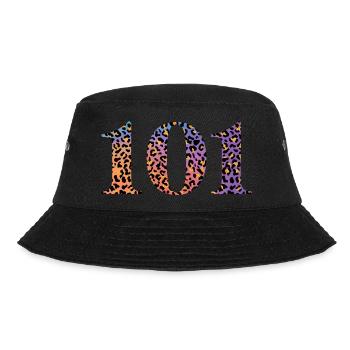 Leopard zum 101. Jubiläum - Bucket Hat - Schwarz - Vorne - Lela (165cm)
