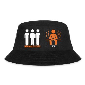 Wellness Saunagänger Saunieren Saunierer Sauna - Bucket Hat - Schwarz - Vorne - Lela (165cm)