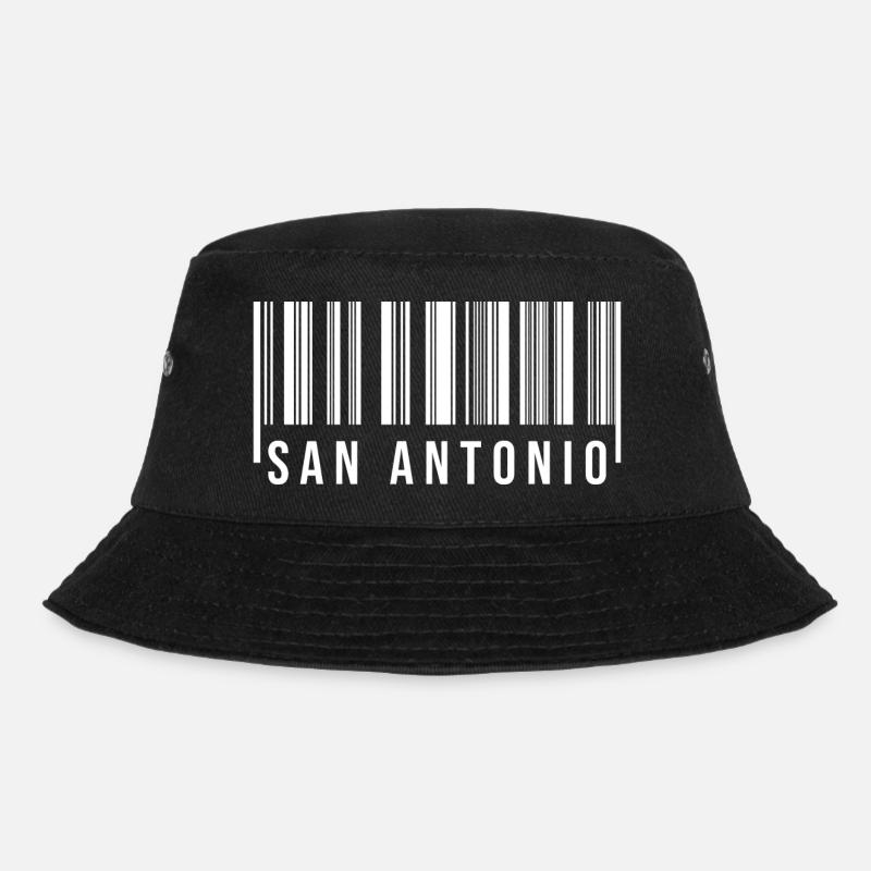 San Antonio Barcode - Bucket Hat - black