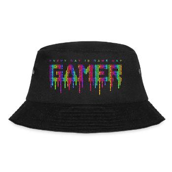 Spiel Gamer Spiel Spaß Zitat lustige Liebe Hacker Video - Bucket Hat - Schwarz - Vorne - Lela (165cm)
