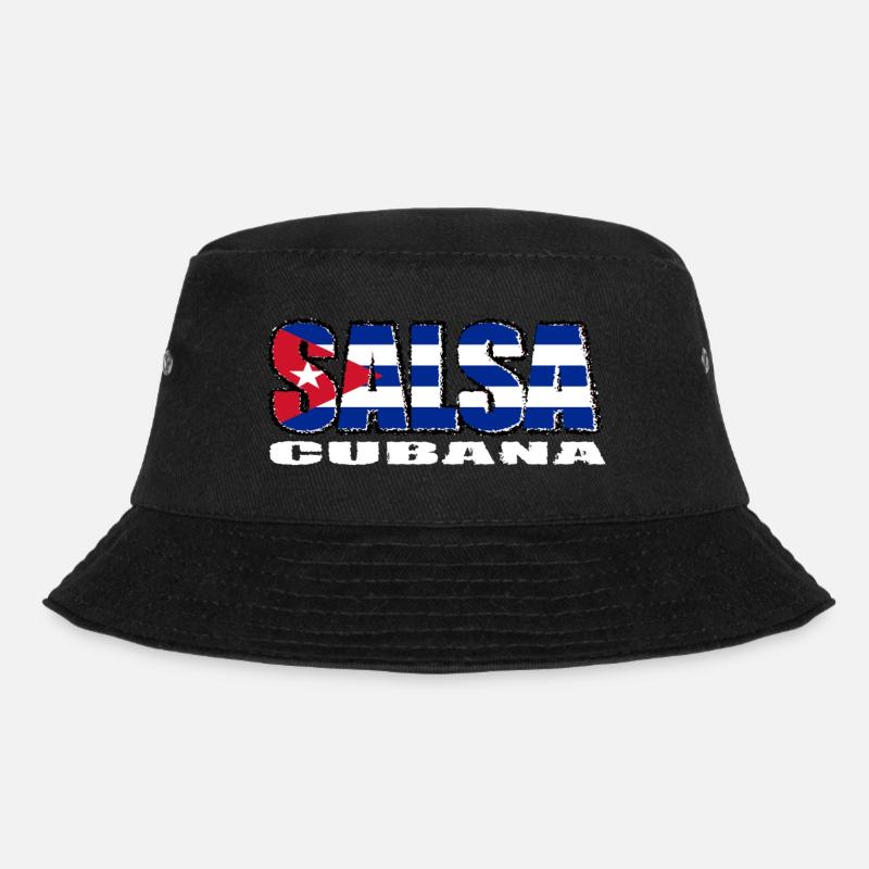 Salsa cubana avec le drapeau de Cuba - Bob - noir
