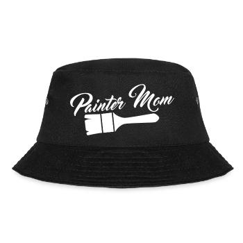 Maler Mutter - Bucket Hat - Schwarz - Vorne - Lela (165cm)