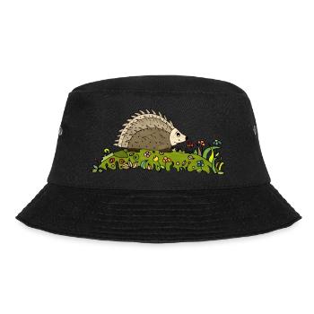Igel - Bucket Hat - Schwarz - Vorne - Lela (165cm)