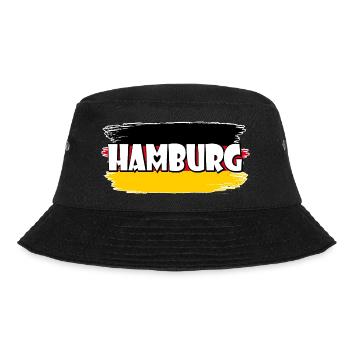 Drapeau de Hambourg, Allemagne - Bob - noir - Devant - Lela (165cm)