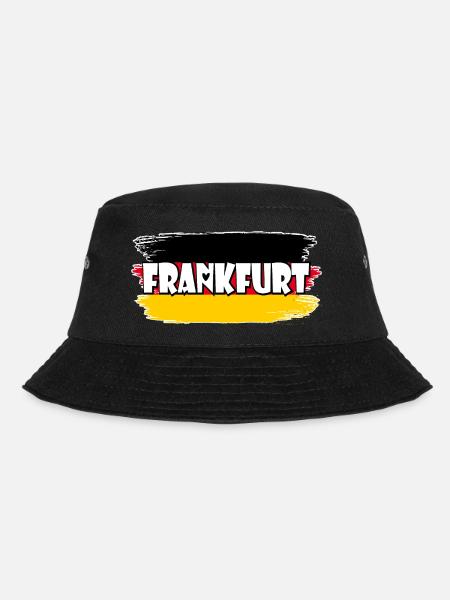 Frankfurt Deutschland Flagge - Bucket Hat - Schwarz