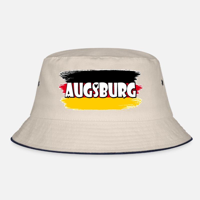 Augsburg Deutschland Flagge Bucket Hat