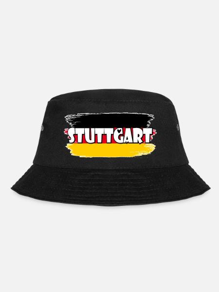 Stuttgart Deutschland Flagge - Bucket Hat - Schwarz