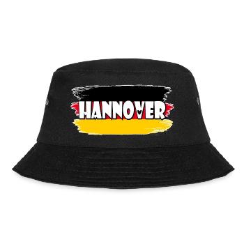 Hannover Deutschland Flagge - Bucket Hat - Schwarz - Vorne - Lela (165cm)