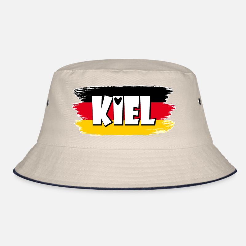 Flag of Kiel Germany Bucket Hat