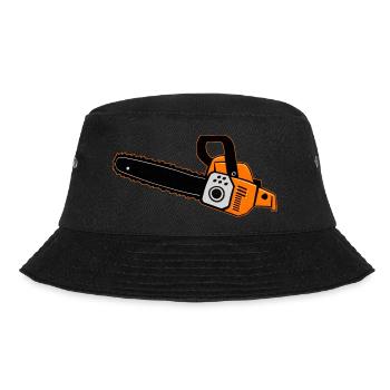 Chainsaw ORANGE - Bucket Hat - black - Front - Lela (165cm)