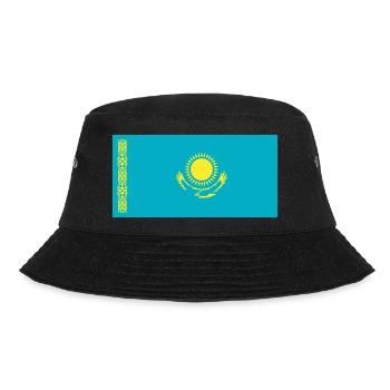Kazakhstan Flag / Drapeau Kazakhstan - Bucket Hat - black - Front - Lela (165cm)