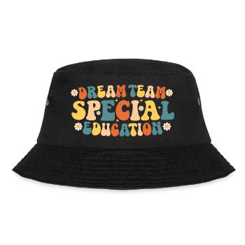 Sonderpädagogisches Dreamteam - Bucket Hat - Schwarz - Vorne - Lela (165cm)