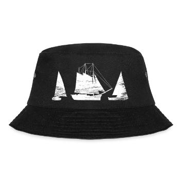 Segelboot - Bucket Hat - Schwarz - Vorne - Lela (165cm)