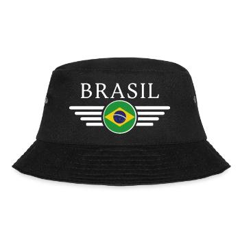 Brasilien Stil Design T-Shirt - Bucket Hat - Schwarz - Vorne - Lela (165cm)