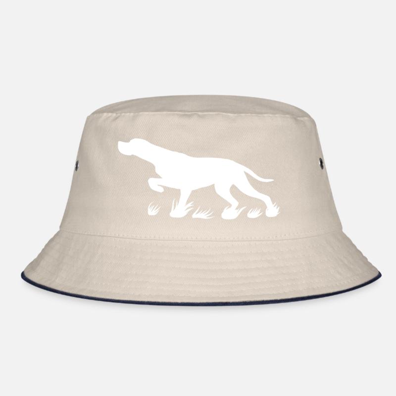 Pointer protruding (white) Bucket Hat