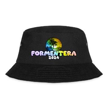 Formentera 2024 Palm Trees Multicoloured - Bucket Hat - black - Front - Lela (165cm)