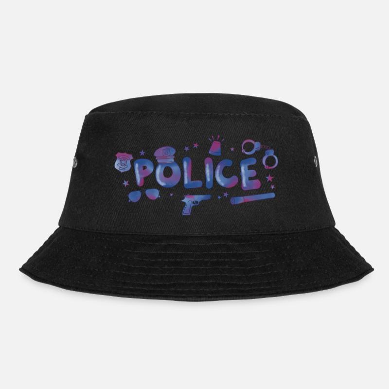 Police - Bucket Hat - Schwarz